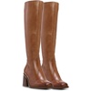 image:imageVince Camuto Womens Sangeti Wide Calf Stacked Heel Knee High BootGolden Walnut Leather Wide Calf