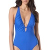 image:imageVince Camuto Womens Shirred One Piece SwimsuitPacific