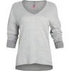 image:imageVince Camuto Womens Super Soft Hacci Long Sleeve and Pant Lounge SetHeather Gray With Charcoal Rib Trim