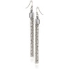 image:imageVince Camuto Chain Tassel Fish Hook Drop Earrings Silvertone