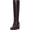 Rich Mahogany Wide Calf