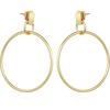image:imageVince Camuto Gold Tone Drop Dangle Hoop Earrings For Women