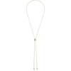 image:imageVince Camuto Gold Tone Pave Slider Necklace with Crystal Glass Stone For Women