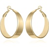 image:imageVince Camuto Gold Tone Thick Band Hoop Earrings For Women