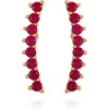 image:imageVince Camuto Goldtone Ruby Crystal Stone Stud Earrings