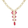 image:imageVince Camuto Goldtone Tri Rose Stone Drop Pendant Necklace