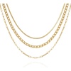image:imageVince Camuto Goldtone Trio Chain Layered Necklace
