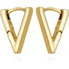 image:imageVince Camuto Jewelry V Hinge Huggie Earrings Gold One Size