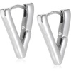 image:imageVince Camuto Jewelry V Hinge Huggie Earrings Silver