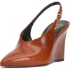 image:imageVince Camuto Meristi Slingback Closed Toe WedgeTan Leather