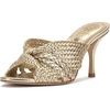 image:imageVince Camuto Pheya Knotted High Heel Mule SandalsEgyptian Gold