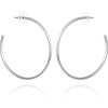 image:imageVince Camuto Silver Tone Large Open Hoop Earrings For Women