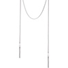 image:imageVince Camuto Silvertone Curb Chain Tassel Drape Necklace