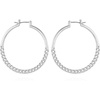 image:imageVince Camuto Silvertone Frozen Dual Link Hoop Earrings