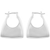 image:imageVince Camuto Silvertone Hallow Hoop Purse Earrings for Women