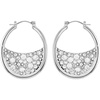 image:imageVince Camuto Silvertone Rounded Hoop Earrings for Women