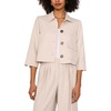 image:imageVince Camuto Womens Collared Front Pocket Cropped JacketNew Ivory