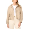 image:imageVince Camuto Womens Draw String Hooded JacketToffee