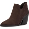 image:imageVince Camuto Womens Gradina Stacked Heel BootiesBrownie Suede