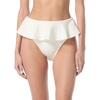 image:imageVince Camuto Womens High Leg Skirted Bikini BottomIvory