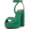 Emerald Quilted Leather