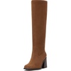 Burnt Sugar Suede Wide Calf