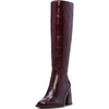 image:imageVince Camuto Womens Sangeti Wide Calf Stacked Heel Knee High BootDark Mahogany