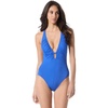 image:imageVince Camuto Womens Shirred One Piece SwimsuitPacific