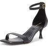 image:imageVince Camuto Womens Vinkely Kitten Heel SandalBlack Silky Leather