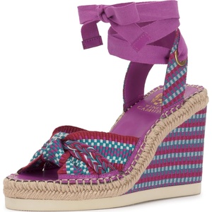 image:imageVince Camuto Bealie Woven Lace Up Wedge SandalsOrchid Multi
