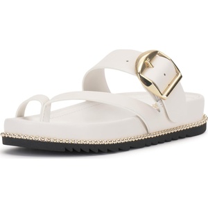 image:imageVince Camuto Camilo Toe Loop Buckle Band Slide SandalsBianco