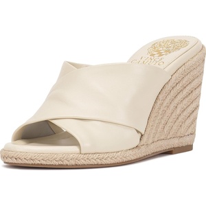 image:imageVince Camuto Fisella Cross Band Espadrille Wedge SandalsCreamy White