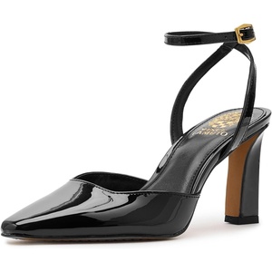 image:imageVince Camuto Galees Ankle Strap PumpBlack Patent
