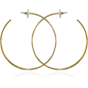 image:imageVince Camuto Gold Tone Extra Large Open Hoop Earrings For Women XL