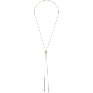image:imageVince Camuto Gold Tone Pave Slider Necklace with Crystal Glass Stone For Women