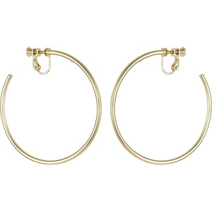 image:imageVince Camuto GoldTone Large Open Hoop Clip On Earrings For Women