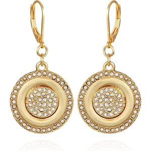 image:imageVince Camuto GoldTone Pave Coin Drop Earrings For Women