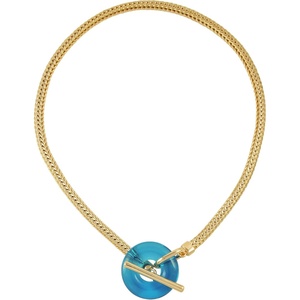 image:imageVince Camuto Goldtone Blue Candy Stone Pendant Necklace