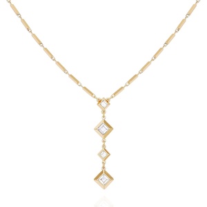 image:imageVince Camuto Goldtone Chain Link Crystal Stone Pendant Necklace