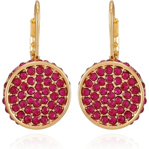image:imageVince Camuto Goldtone Fuschia Crystal Stone Drop Earrings