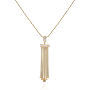 image:imageVince Camuto Goldtone Long Pendant Tassel Necklace