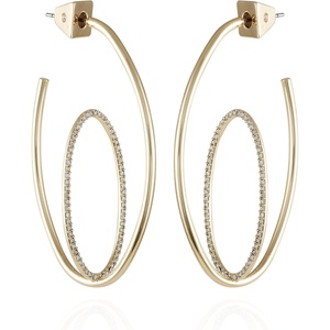 image:imageVince Camuto Goldtone Orbital Open Hoop Earrings