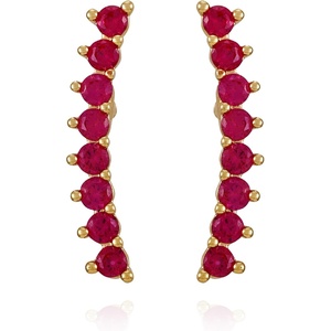 image:imageVince Camuto Goldtone Ruby Crystal Stone Stud Earrings