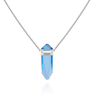 image:imageVince Camuto Goldtone Sapphire CrystalShaped Stone Pendant Necklace