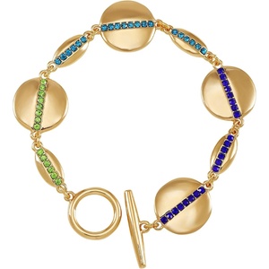 image:imageVince Camuto Goldtone Unique Disc Link Toggle Bracelet