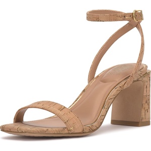 image:imageVince Camuto Hamda Ankle Strap High Heel SandalsNaturalGold