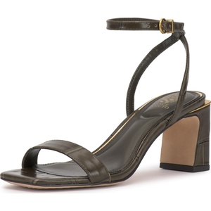 image:imageVince Camuto Hamda Ankle Strap High Heel SandalsOlive Vine Croco