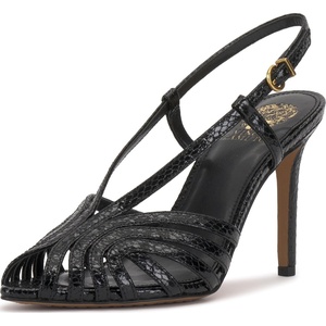 image:imageVince Camuto Hannie Caged Toe Slingback Peep Toe SandalsBlack
