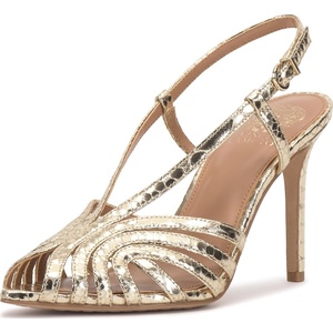 image:imageVince Camuto Hannie Caged Toe Slingback Peep Toe SandalsGold