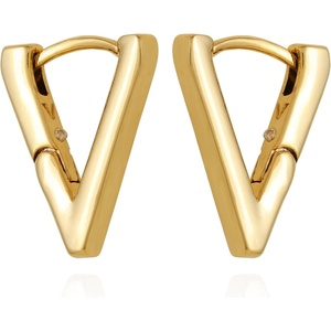 image:imageVince Camuto Jewelry V Hinge Huggie Earrings Gold One Size